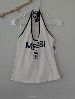 ATF FIFA World Cup Messi Women's Halter Top NWT Size M Official Product Soccer